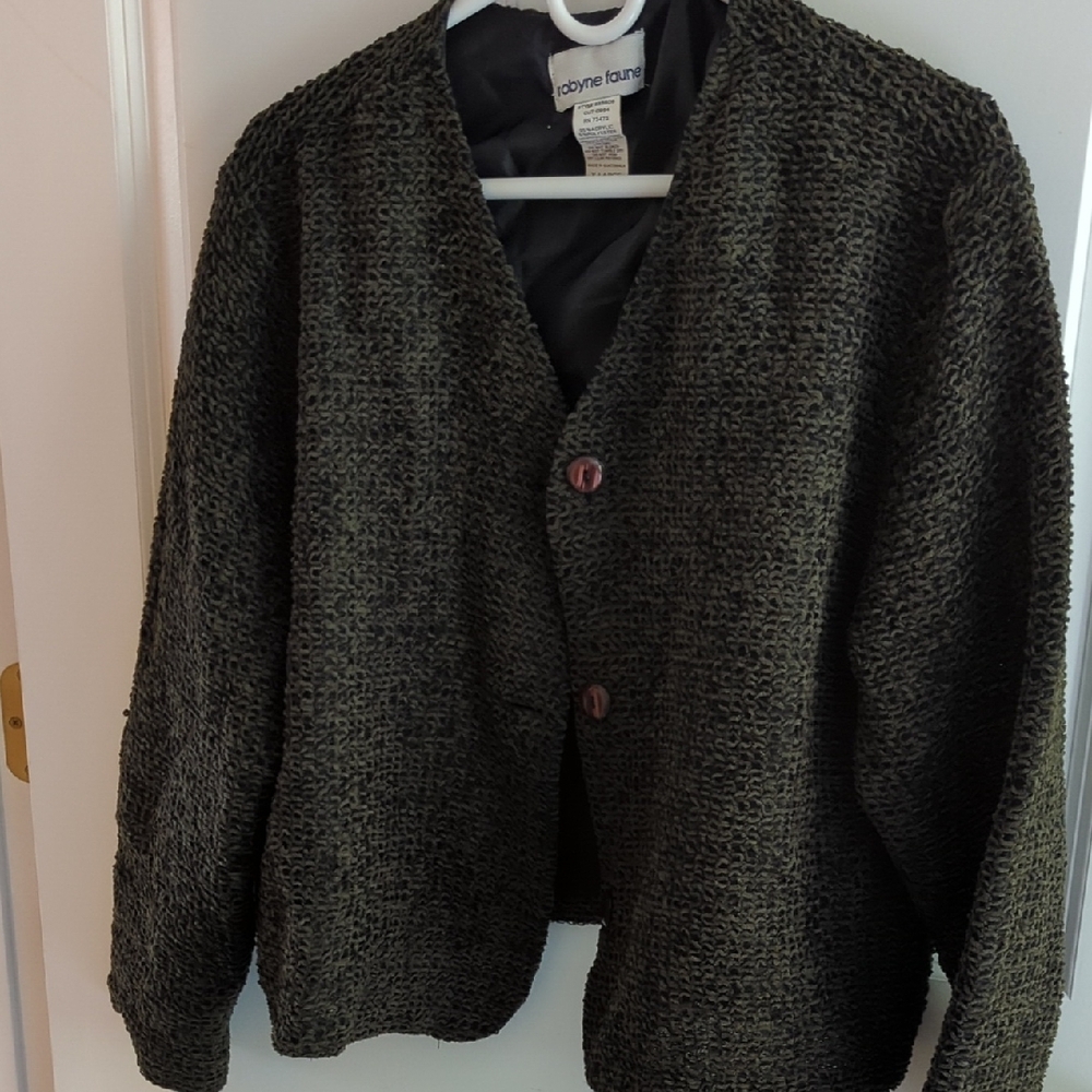 Cozy Black Knit Cardigan